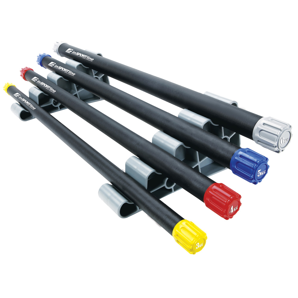 Set of aerobic weighted bars inSPORTline 3 6 kg inSPORTline