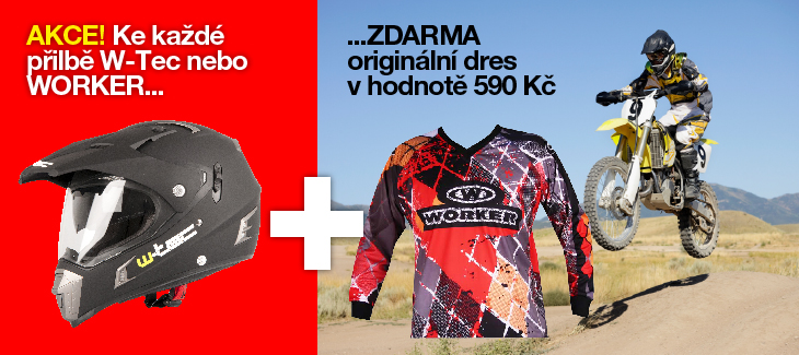 Moto přilba + Moto dres ZDARMA