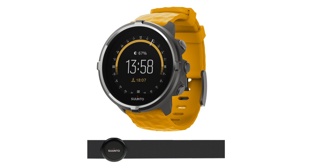 Fitness Tracker Suunto Spartan Sport Wrist HR Baro Amber Chest Strap inSPORTline