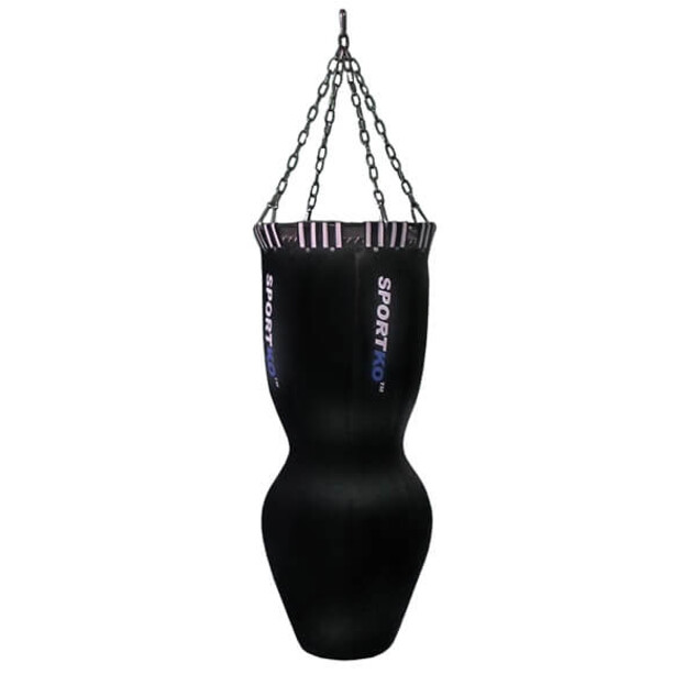punching bag on ground