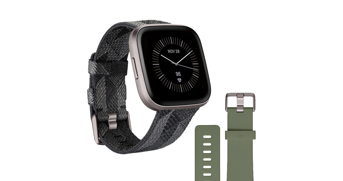 Smoke Woven/Mist Gray for sale online Fitbit Versa 2 Special Edition Activity Tracker 