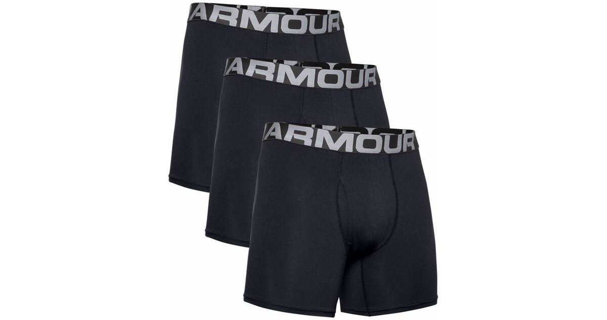 Men's Boxer Jocks Under Armour Charged Cotton 6in – 3-Pack - inSPORTline
