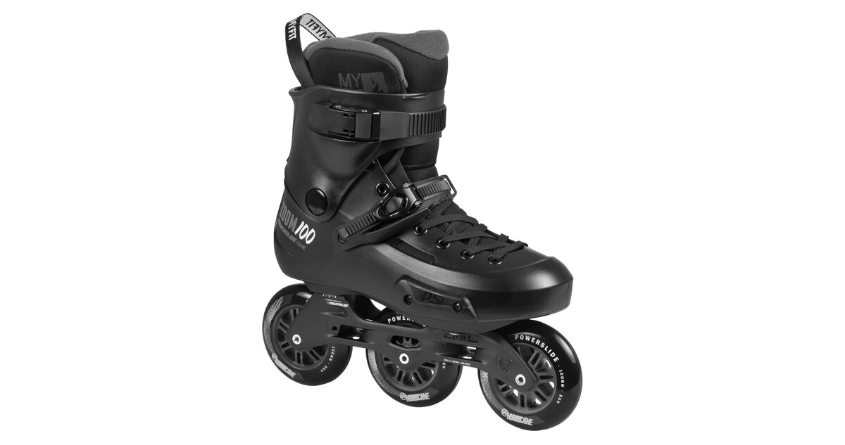 Powerslide One Zoom Pro Black 100 Trinity Free Urban Inline Skates schwarz 