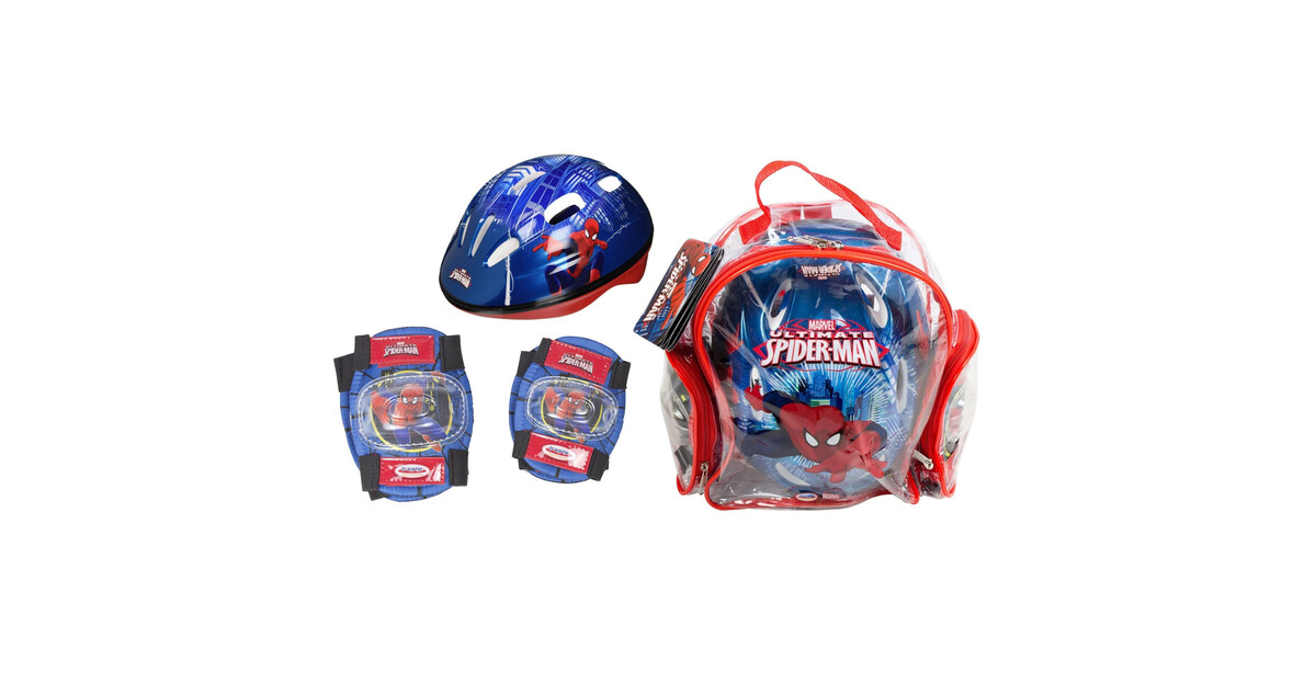 Spiderman helmet and knee pads new arrivals