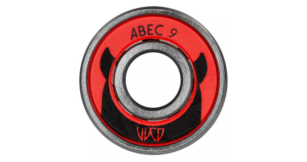 nero/bianco Powerslide cuscinetti Wicked Bearings confezione da 16 pezzi ABEC 9 
