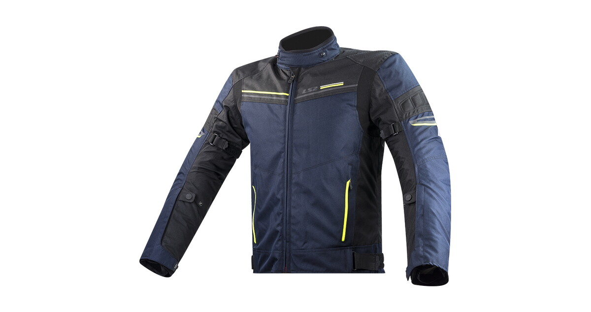 Men s Motorcycle Jacket LS2 Shadow Man Blue Black inSPORTline