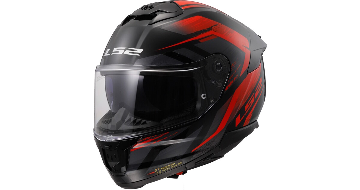 Motorcycle Helmet LS2 FF808 Stream II Fury Black Red | inSPORTline