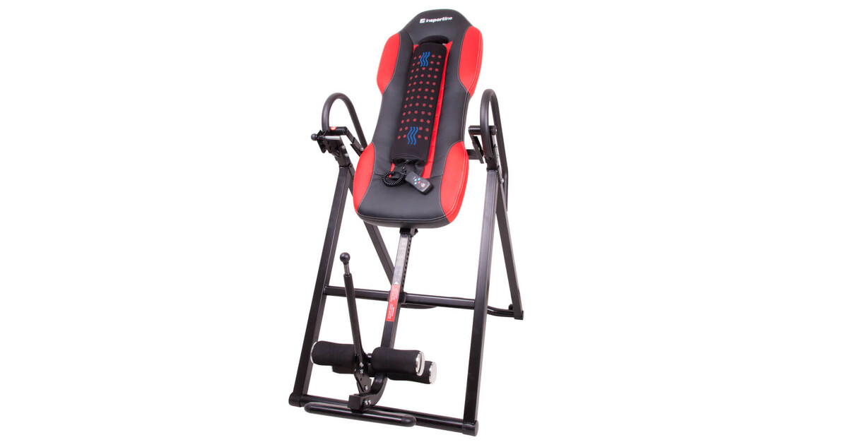 Heated inversion Table inSPORTline Inverso Heaty - Red-Black - inSPORTline