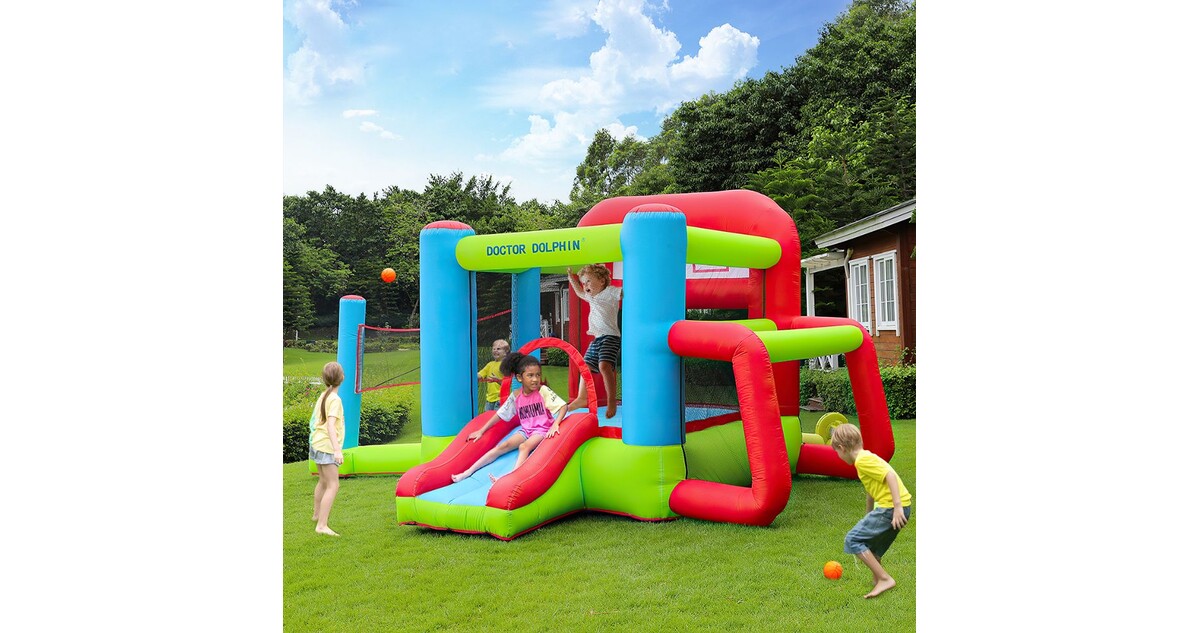 Inflatable Bounce House Doctor Dolphin Tennis & Soccer 72013