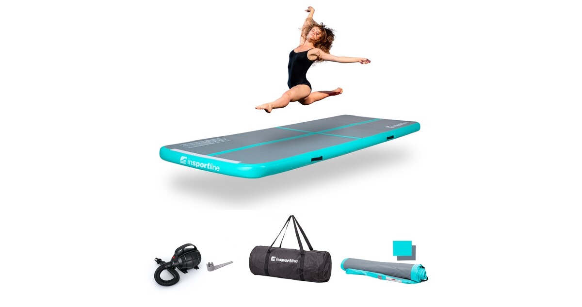 Inflatable Exercise Mat inSPORTline Airstunt 300 x 100 x 10 cm Gray w ...
