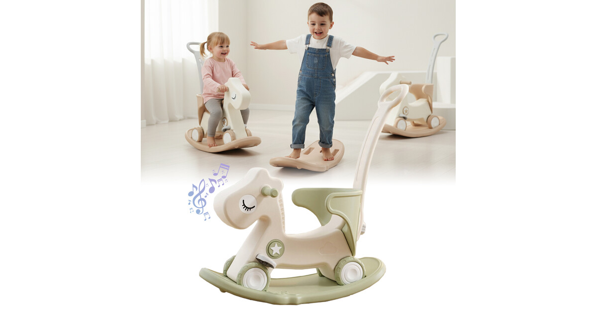 Rocking Horse & Balance Bike inSPORTline Zaldino - Green | inSPORTline