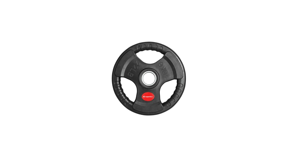 Rubber-Coated Olympic Weight Plate inSPORTline Graton OL 10 kg 50 mm ...
