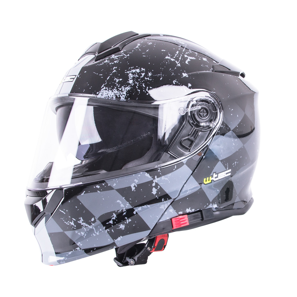 VCAN V271 BLINC BLUETOOTH FLIP FRONT HELMET New Motorbike MP3 SAT NAV FM Intercom Modular Helmet Gloss Black With CARE KIT /& BALACLAVA