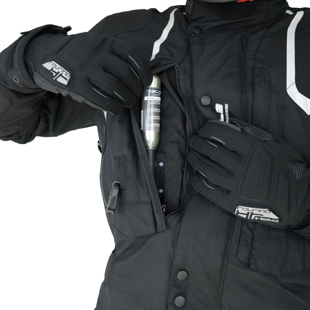 Airbag Jacket Helite Touring New Textile Black inSPORTline
