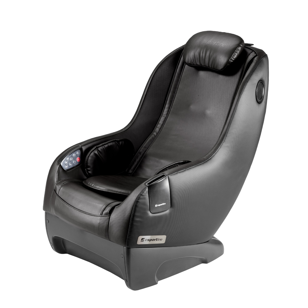 Massage Chair Insportline Gambino, Black Leather Massage Chair