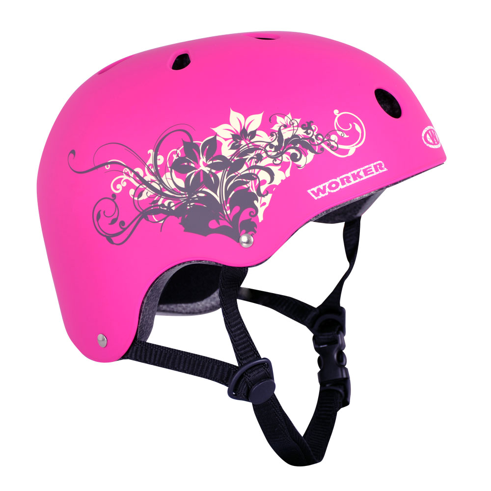 55-58 cm Inline Skating Bicycle Helmet Girls Top Skater Helmet Cutte Pink Sizes 52-55 