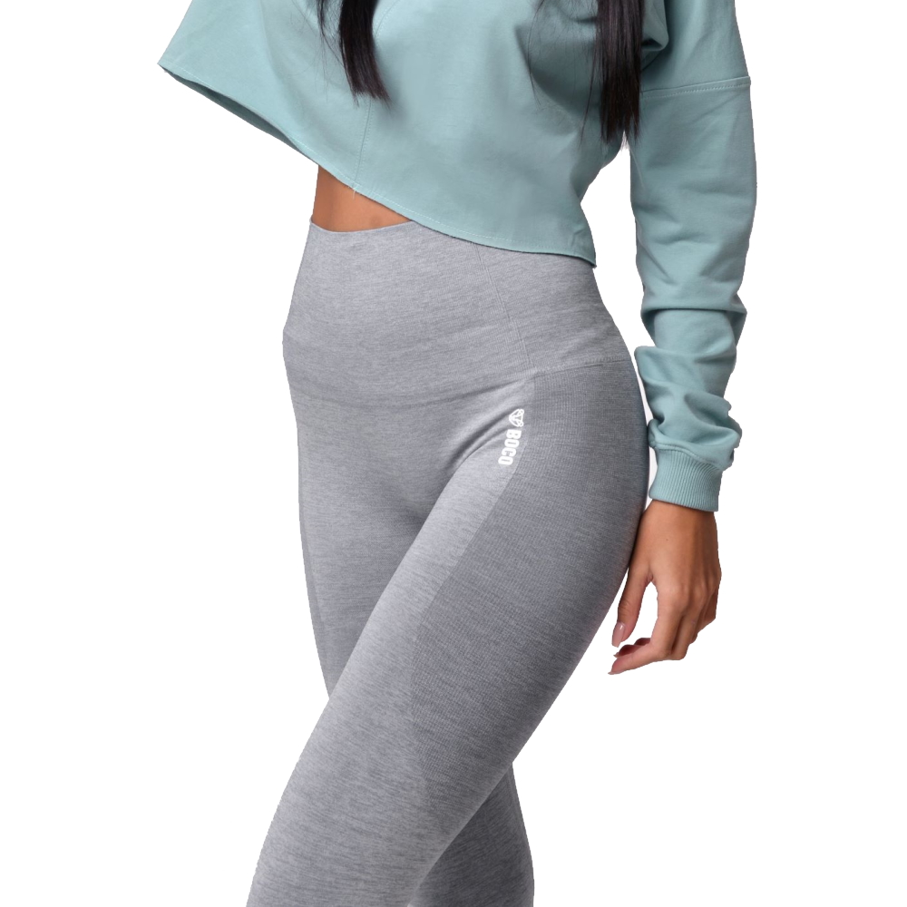 Download Women's Leggings Boco Wear Sparkle Grey Melange Shape Push ...