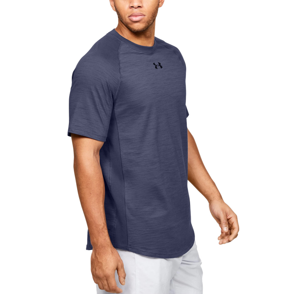 Grey Under Armour Charged Cotton Long Sleeve Mens Training Top 