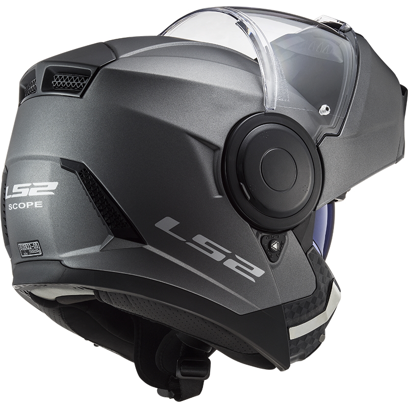 Flip-Up Motorcycle Helmet LS2 FF902 Scope Solid Matt Titanium - inSPORTline
