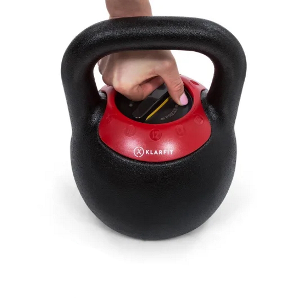Adjustable Kettlebell KLARFIT Adjustabell 8/10/12/14/16 kg inSPORTline