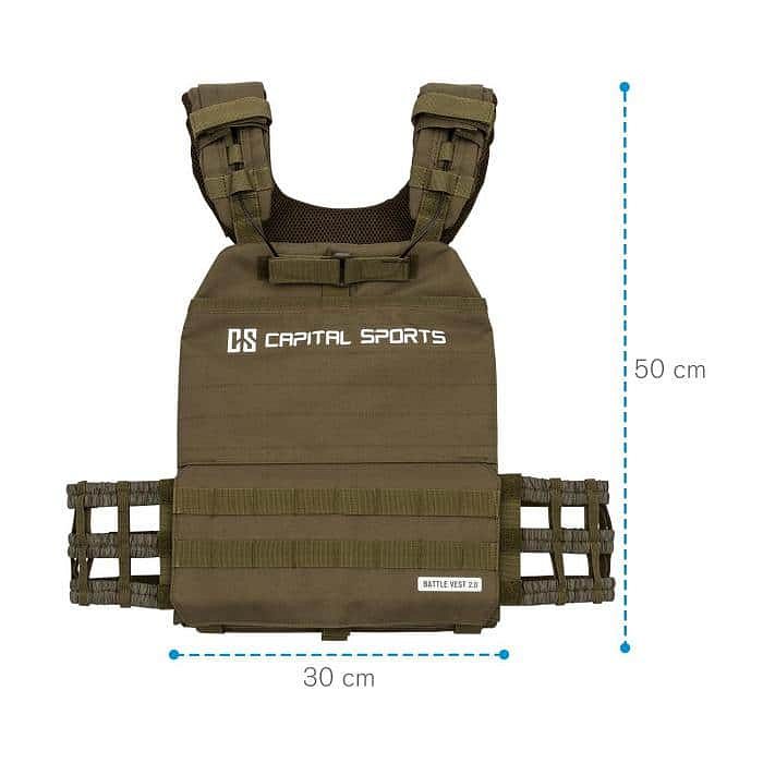 Weighted Vest Capital Sports Battlevest 2.0 x 4 – Green - inSPORTline