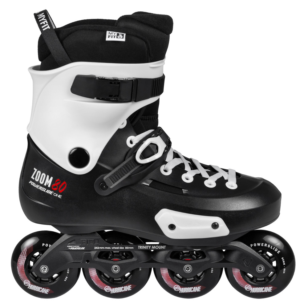 Rollerblades Powerslide Zoom Pro Black 80 Trinity inSPORTline