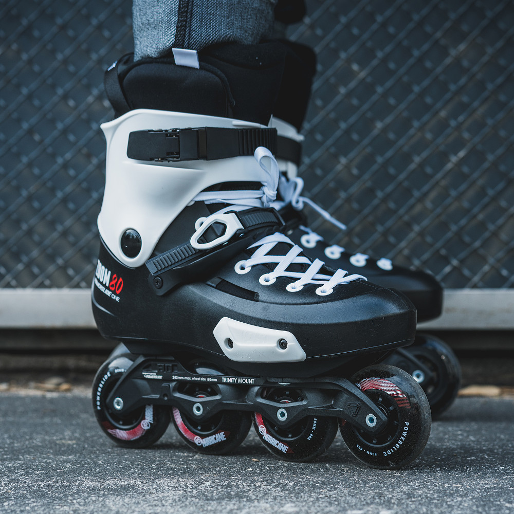 Rollerblades Powerslide Zoom Pro Black 80 Trinity inSPORTline