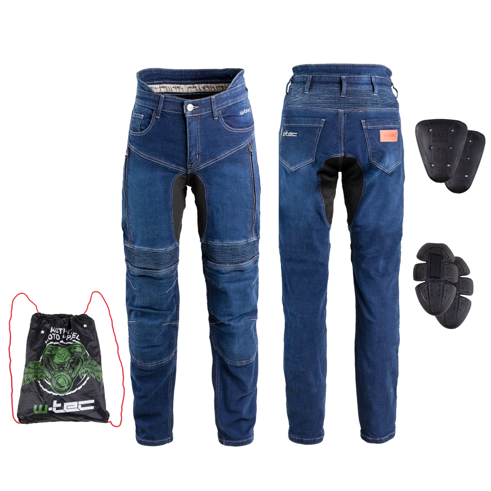 Jeans Da Moto Uomo Slim Fit Con Protezioni - Pantaloni Biker In Denim Con Fodera Aramide E Armature
