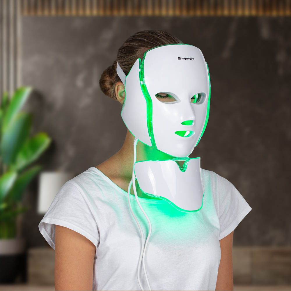 LED Face/Neck Mask Light Therapy inSPORTline Hilmana inSPORTline