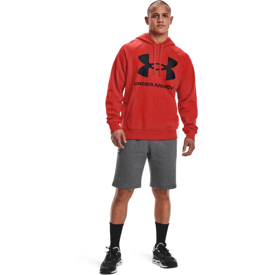ua rival fleece fitted graphic