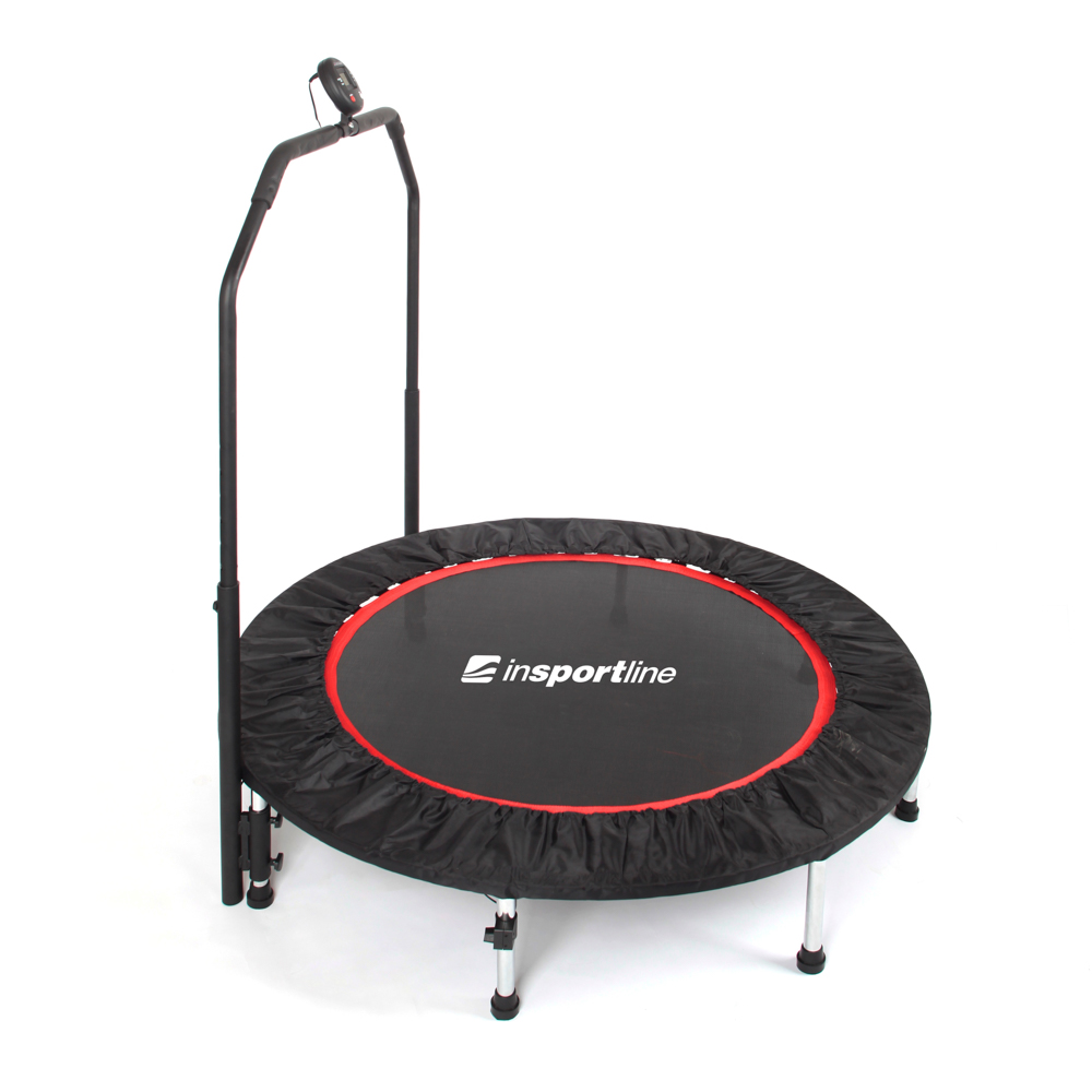 Jumping Fitness Trampoline with Handlebar inSPORTline PROFI Digital 100