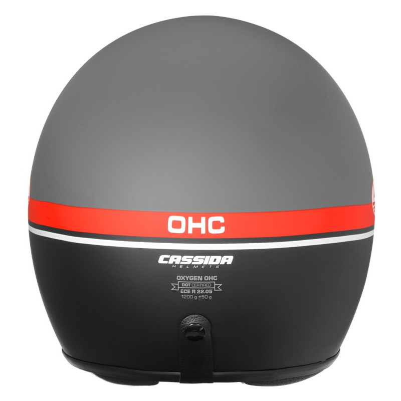 Motorcycle Helmet Cassida Oxygen Jawa OHC 2023 Gray Matte/Red/Black