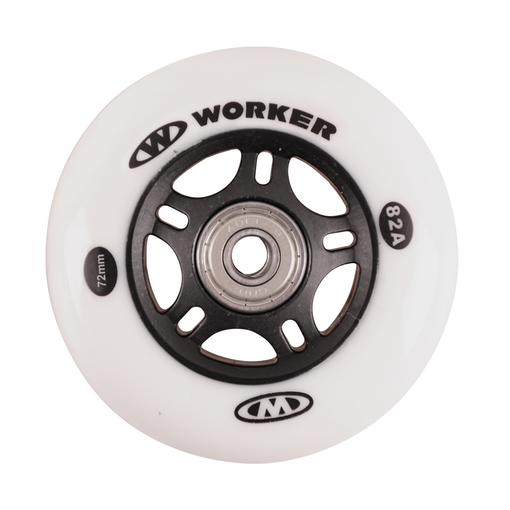 Set 4 pcs – Wheels 72mm and Bearing ABEC-7 chrome - inSPORTline