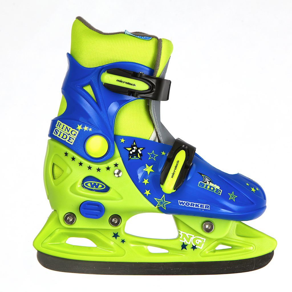 Kids ice skates Junior WORKER Kelly BlueGreen inSPORTline