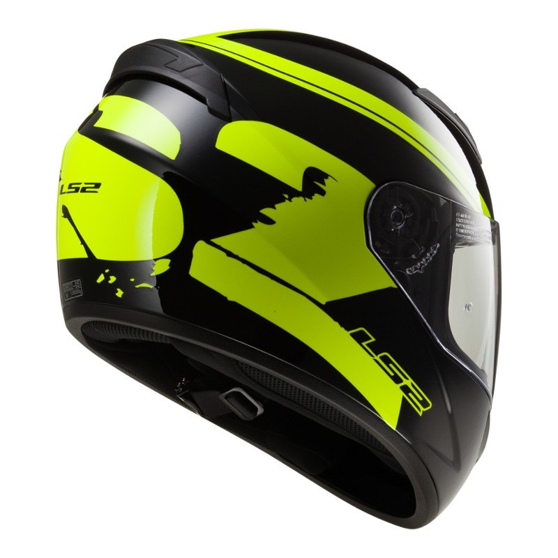 Moto Helmet LS2 Rookie Fluo BlackHiVis Yellow inSPORTline