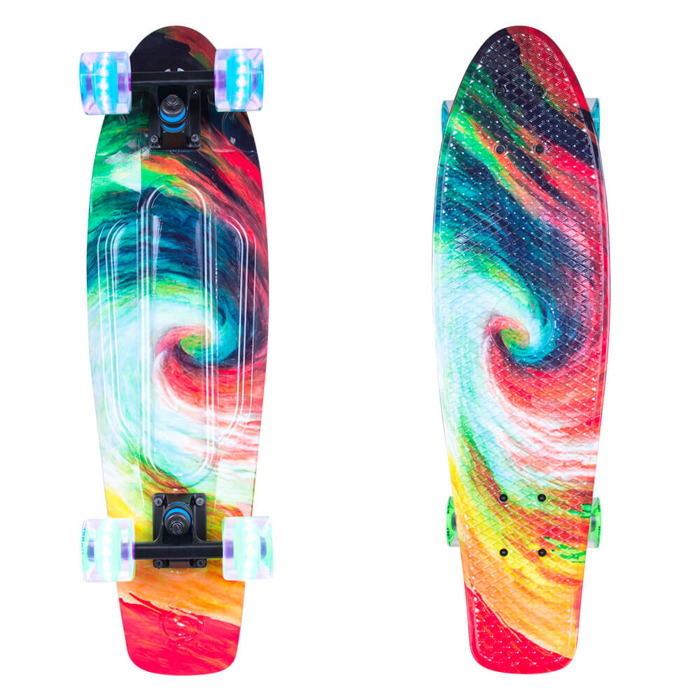Penny Board WORKER Whirley 27” with LightUp Wheels  inSPORTline