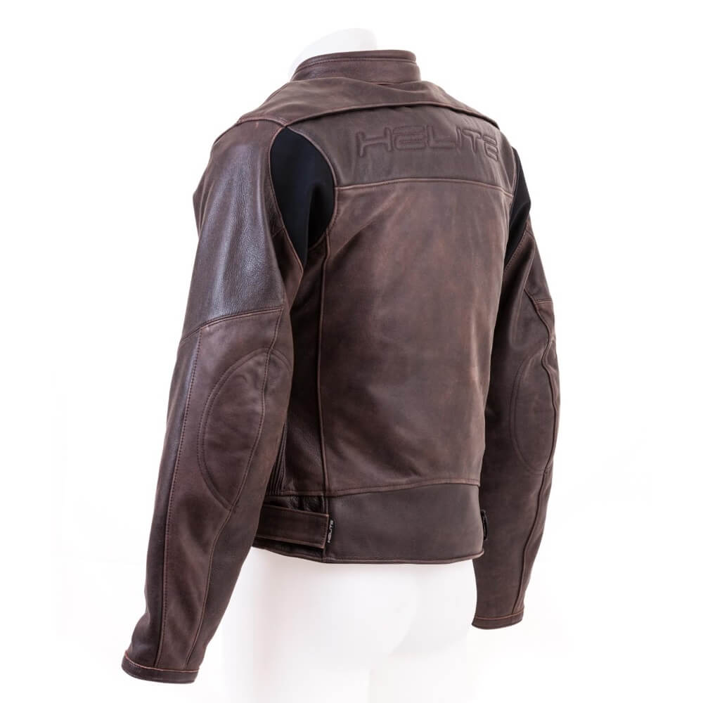 Leather Airbag Jacket Helite Roadster Vintage Brown inSPORTline