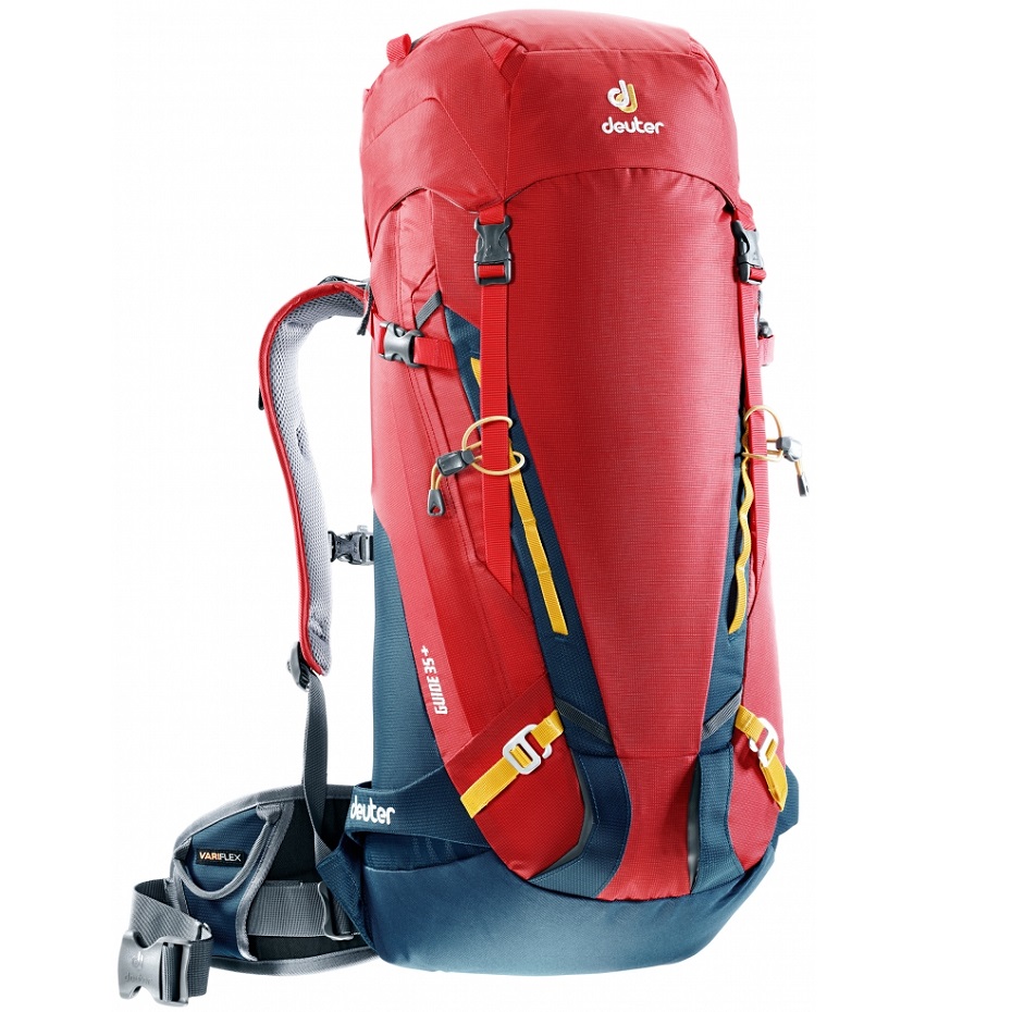 Guide 35. Штурмовой рюкзак альпинизм. Рюкзак Deuter Gravity Rope Sheet Clay-Arctic (б/р). Back System Variflex
