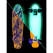 Glow-In-The-Dark Penny Board Street Surfing Beach Board Glow Mystic Forest 22.5”
