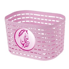 Children’s Front Plastic Bike Basket - Pink