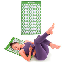 Massage Mat inSPORTline AKU-500 75 x 44 cm - Green