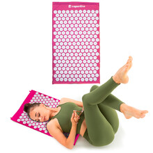 Massage Mat inSPORTline AKU-500 75 x 44 cm - Pink