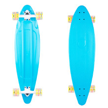 Plastic Longboard WORKER Pike 36ʺ W/ Light Up Wheels - Blue