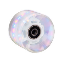 Light Up Penny Board Wheel 60*45mm + ABEC 7 Bearings - White