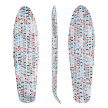 Penny Board Deck WORKER Paterny 22.5*6” - Design 1