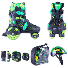 Children’s Roller Skating Set Action Darly Boy - Green-Black