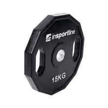 Rubber Coated Olympic Weight Plate inSPORTline Ruberton 15kg 50 mm