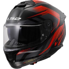 Motorcycle Helmet LS2 FF808 Stream II Fury Black Red
