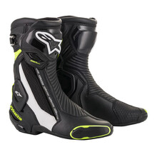 Women’s Motorcycle Boots Alpinestars SMX Plus 2 Black/White/Fluo Yellow 2022 - Black/White/Fluo Yellow