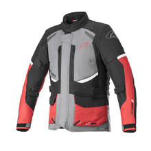 Motorcycle Jacket Alpinestars Andes Drystar Gray/Black/Red 2022 - Grey/Black/Red